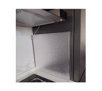 Bouclier thermique en aluminium : tapis ignifuge et autocollant for la protection des comptoirs, des réfrigérateurs et des armoires contre la chaleur des(Magnetic Type,23.6x11.8in/60x30cm)