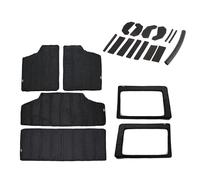 Bouclier thermique Kit D'isolation Thermique Et Phonique Toit Rigide Pour Jeep Pour Wrangler JK 2011-2017 Accessoires Intérieurs Coussin d'isolation du Moteur(Noir)