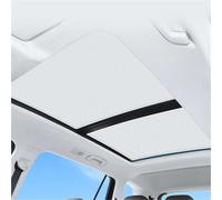 Bouclier Thermique Pare-Soleil De Toit De Voiture pour Lexus RZ 450e EB10 2022 2023 2024, Pare-Soleil De Toit Ouvrant À Adsorption, Autocollant pour Lucarne(Beige 2pcs)