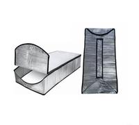 Bouclier thermique pour escalier de grenier avec barrière réfléchissante à bulles double couche, housse d'isolation thermique rayonnante en aluminium pour un contrôle efficace de la température et une