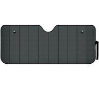 Bouclier Thermique pour Protection Tableau de Bord, Volant et sièges, Pare-Soleil pour Pare-Brise de Voiture, avec ventouses, Noir, 72 x 145 cm