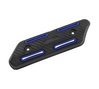 Bouclier Thermique Protection contre la saleté et les Scooters, pièces d'engrenage de moteur durables, couvercle thermique pour échappement moto(Blue)