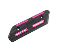 Bouclier Thermique Protection contre la saleté et les Scooters, pièces d'engrenage de moteur durables, couvercle thermique pour échappement moto(Rose Red)
