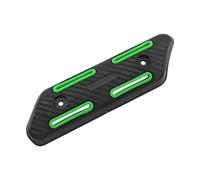 Bouclier Thermique Protection contre la saleté et les Scooters, pièces d'engrenage de moteur durables, couvercle thermique pour échappement moto(Green)
