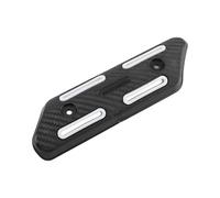 Bouclier Thermique Protection contre la saleté et les Scooters, pièces d'engrenage de moteur durables, couvercle thermique pour échappement moto(White)