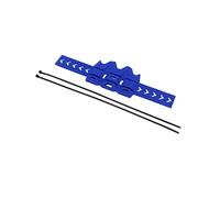 Bouclier Thermique Silencieux d'échappement de moto en caoutchouc anti-brûlure, compatible avec Honda et Yamaha Couvercle d'échappement de moto(Blue)