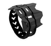 Bouclier Thermique Silencieux d'échappement rond pour moto, couvercle de protection, bouchon de tuyau d'échappement, adapté pour Yamaha Bouclier Thermique de Moto(Black A)