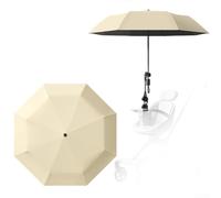 Bouclier UV pour poussette d'enfant avec fixation simple pour une installation sans effort (jaune)