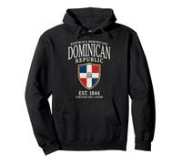 Bouclier Vintage République Dominicaine Cœur des Caraïbes Sweat à Capuche