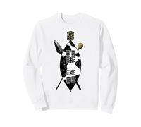 Bouclier zoulou en Peau de Vache Knobkerrie Guerrier zoulou Halloween Sweatshirt