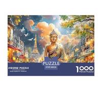 Bouddha à Paris Puzzle Adulte 1000 Pièces De Qualité Supérieure : Maîtrisez Le Défi du Puzzle Difficile - pour Un Large Panel Dès 14 Ans 38x26cm/1000pcs