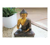Bouddha abhaya mudra laiton orange 20 cm