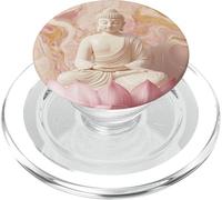 Bouddha Abstrait en Fleur de Lotus Spirituel Bouddhiste PopSockets PopGrip pour MagSafe