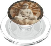 Bouddha Abstrait en Fleur de Lotus Spirituel Bouddhiste PopSockets PopGrip pour MagSafe