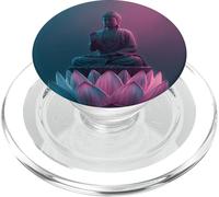 Bouddha Abstrait - Fleur de Lotus - Bouddhisme Spirituel Bouddhiste PopSockets PopGrip pour MagSafe