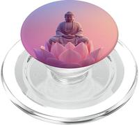 Bouddha Abstrait - Fleur de Lotus - Bouddhisme Spirituel Bouddhiste PopSockets PopGrip pour MagSafe