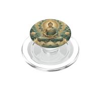 Bouddha Abstrait Fleur de Lotus inspirant Bouddhisme Bouddhiste PopSockets PopGrip pour MagSafe