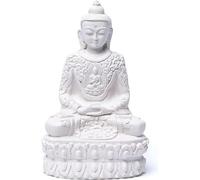 Bouddha Amithaba blanc -- 13cm