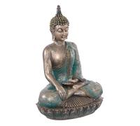 Atmosphera - Statuette Bouddha - résine - Bleu - H43-5 cm