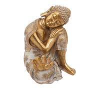 Atmosphera - Statuette Bouddha - résine - doré - H23 cm