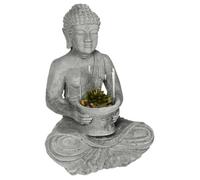 AC-Déco Photophore Bouddha Zen 42 cm Gris G