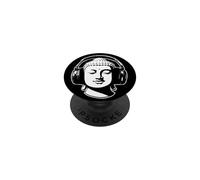 Bouddha avec Casque DJ PopSockets PopGrip Adhésif