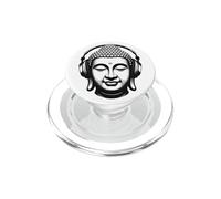 Bouddha avec Écouteurs Pleine Conscience Musique Boho Zen PopSockets PopGrip pour MagSafe