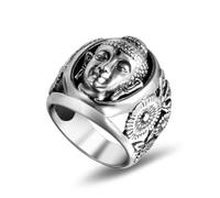 Bouddha Bless Ring Bague De Bijoux Bouddhistes En Acier Inoxydable