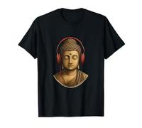 Bouddha Casque Zen Musique Mindful Vibes T-Shirt