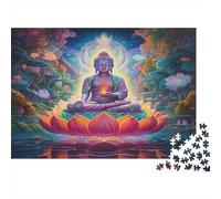 Bouddha Casse-tête 1000 Pièces avec Découpe De Précision, Jeu De Puzzle Premium Puzzle De Développement Cognitif pour Une Activité Intergénérationnelle, Passion Nature Et Faune 38x26cm/1000pcs