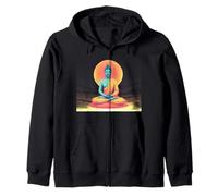 Bouddha coloré Zen méditation Art Spirituel Calme Design Sweat à Capuche