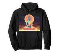Bouddha coloré Zen méditation Art Spirituel Calme Design Sweat à Capuche