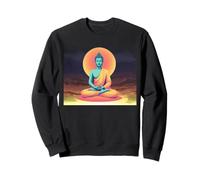 Bouddha coloré Zen méditation Art Spirituel Calme Design Sweatshirt