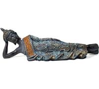 Bouddha couché look antique Thaïlande -- 596 g ; 36x9x11 cm