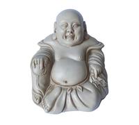 Bouddha De Graisse Statuette - Budai, Le Buddha Chinois Souriant Porte Bonheur, Talisman pour la Richesse et la prospérité - Figurine Bouddha Rieur en Résine Peinte à la Main - H 10,5 cm