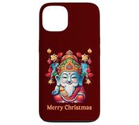 Bouddha de Noël Bouddhiste Zen Mindfulness Méditation Vacances Coque pour iPhone 13