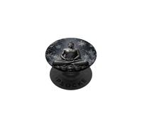 Bouddha d'hiver Fleur de Lotus - Flocons de Neige - Bouddhisme Bouddhiste PopSockets PopGrip Adhésif