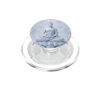 Bouddha d'hiver Fleur de Lotus - Flocons de Neige - Bouddhisme Bouddhiste PopSockets PopGrip pour MagSafe
