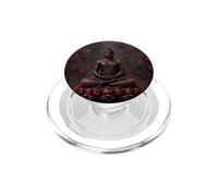 Bouddha d'hiver Fleur de Lotus - Flocons de Neige - Bouddhisme Bouddhiste PopSockets PopGrip pour MagSafe