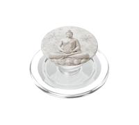 Bouddha d'hiver Fleur de Lotus - Flocons de Neige - Bouddhisme Bouddhiste PopSockets PopGrip pour MagSafe
