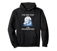 Bouddha drôle pour Fat Guy Enlightened Man Dad BOD Joke Sweat à Capuche