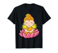 Bouddha du Lotus Zen Moine méditant Mignon T-Shirt