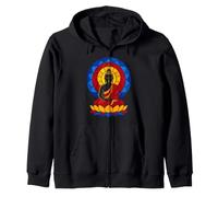 Bouddha Fleur de Lotus Bouddhisme Spiritualité Zen Méditation Sweat à Capuche