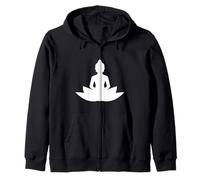 Bouddha Fleur de Lotus Méditation Bouddhiste Sweat à Capuche