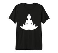 Bouddha Fleur de Lotus Méditation Bouddhiste T-Shirt Haut de Gamme