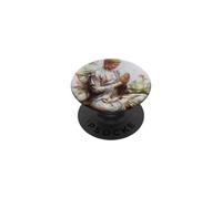 Bouddha Lotus Méditation Illumination PopSockets PopGrip Adhésif