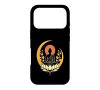 Bouddha Lotus Méditation Yoga Pleine Conscience Bouddhiste Zen Coque pour iPhone 17 Pro