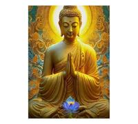 Bouddha Lotus Puzzle Mini 1000 Pièces pour Adultes | 52x38cm Carton, Décoration Maison, Coupe Précise, Cadeau Anniversaire, Détente