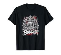 Bouddha Lotus Roue du Dharma Méditation Spirituelle T-Shirt