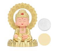 Bouddha Lumineux à énergie Solaire : Hoche la Tête à Maitreya Pour la Sérénité Et la Prospérité Dans la Décoration de la Maison Et de la Voiture.